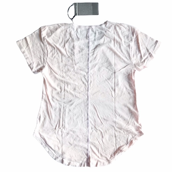 good hYOUman Female light pink relaxed fit cut-out distressed t-shirt - Picture 5 of 10